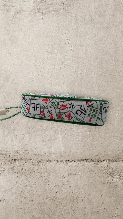 Mahjong Mosaic Canvas Clutch