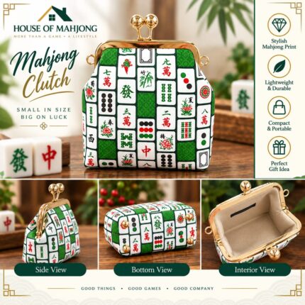 Mahjong Pearl Kiss-Lock Bag