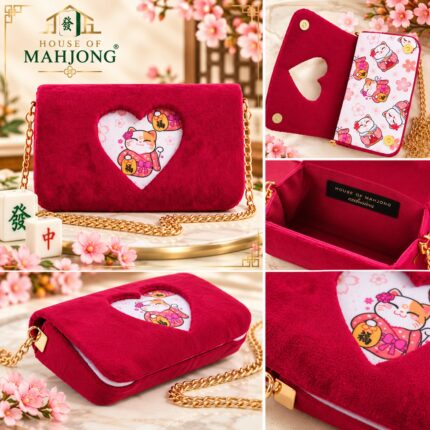 Fortune Cat Heart Clutch