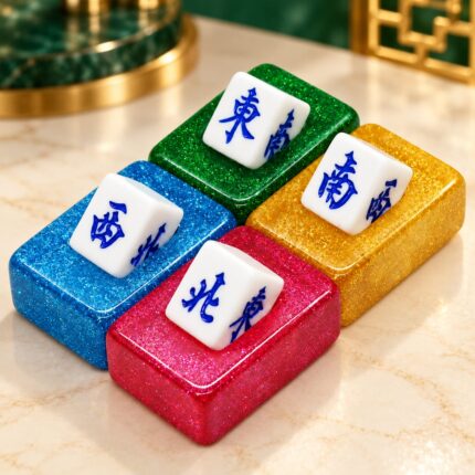 Glitter Mahjong Wind Markers